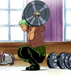 Anime Weightlift Meme Template