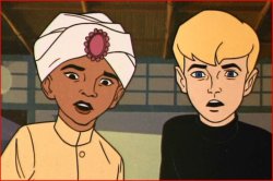 Jonny Quest and Hadji Meme Template