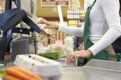 Cashier Supermarket Meme Template