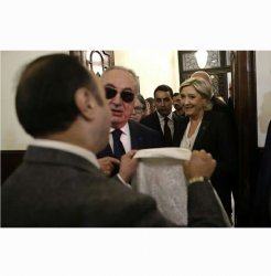 Le Pen scarf Meme Template