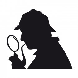 Sherlock Holmes silhouette Meme Template