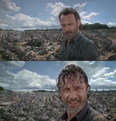 Rick Grimes in the grime Meme Template