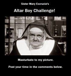 Altar Boy Challenge NSFW Meme Template
