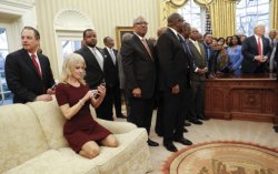 Kelly Anne Conway too comfortable Meme Template