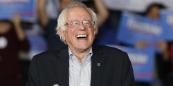 Bernie smiles Meme Template