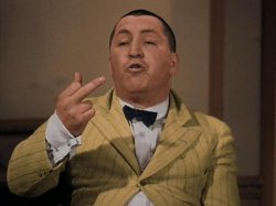 Curly flipping off 3 stooges Meme Template