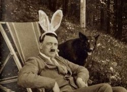 Bunny ears Hitler Meme Template