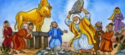 Moses Golden Calf Ten Commandments Meme Template