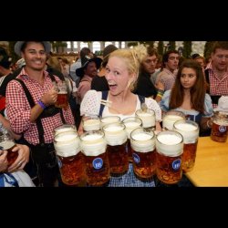German beer garden Meme Template