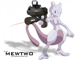 Mewtwo Quickscope Meme Template