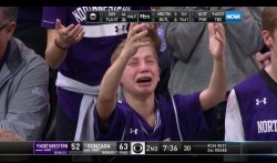 Northwestern boy crying Meme Template