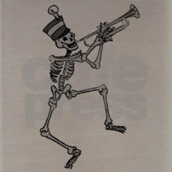 Skeleton trumpet Meme Template