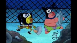 Spongebob and Patrick making noise Meme Template