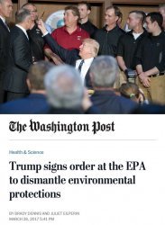 Trump destroys the environment with a pen Meme Template