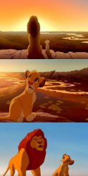 lion king shadowy place Meme Template
