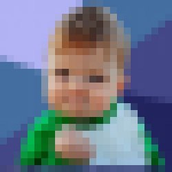 pixelated_success_baby Meme Template