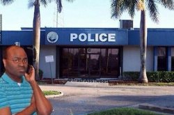 Black Phone Guy Police Meme Template
