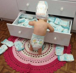Baby Diaper Head Meme Template