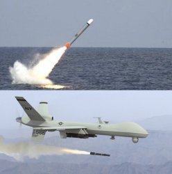 Tomahawk and drone missile Meme Template