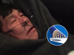 United Airline Bloodied Passenger Meme Template