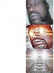Shaq sleep Meme Template