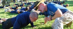 marine corps drill instructor pushups Meme Template