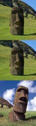 Bad Pun Moai Meme Template