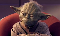 Wisened and Battle-weary Yoda Meme Template