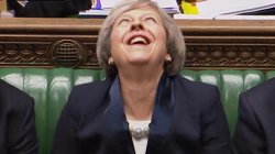 Theresa May Laughing Meme Template