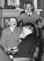Goebbels, Hitler, & Magda Meme Template