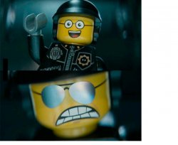Lego Good Cop Bad Cop Meme Template
