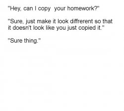 "Hey, Can I Copy Your Homework?" Meme Template
