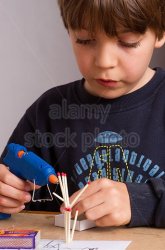 kid with glue gun Meme Template