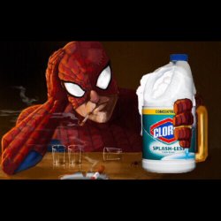 Spider-Man Clorox  Meme Template