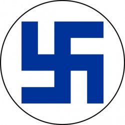 Blue swastika Meme Template