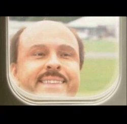 Airplane Window Looking In Meme Template