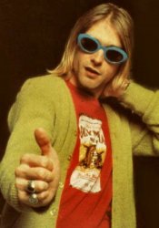 kurt cobain cardigan charisma Meme Template