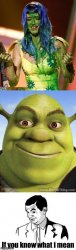 Katy Perry slimed Shrek If you know what I mean meme  Meme Template