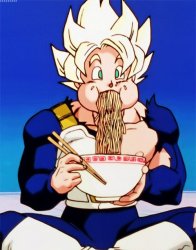 Goku eating Meme Template