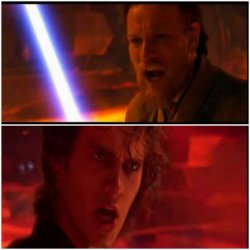 Obi-Wan vs Anakin Meme Template
