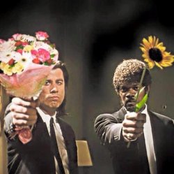 Pulp Fiction flowers Meme Template