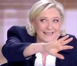Marine Le Pen Main Meme Template
