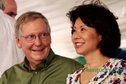 mitch mcconnell and his wife Meme Template