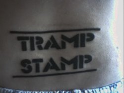 Tramp stamp Meme Template