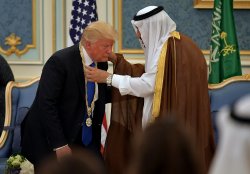 Trump bows to Saudis Meme Template