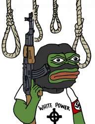 white power pepe Meme Template