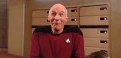 Picard giggles Meme Template