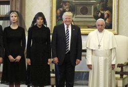 Pope Trump Sad Meme Template
