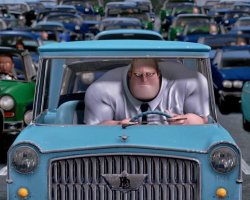 Mr. Incredible Small Car Meme Template