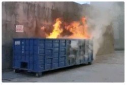 Dumpster Fire Meme Template